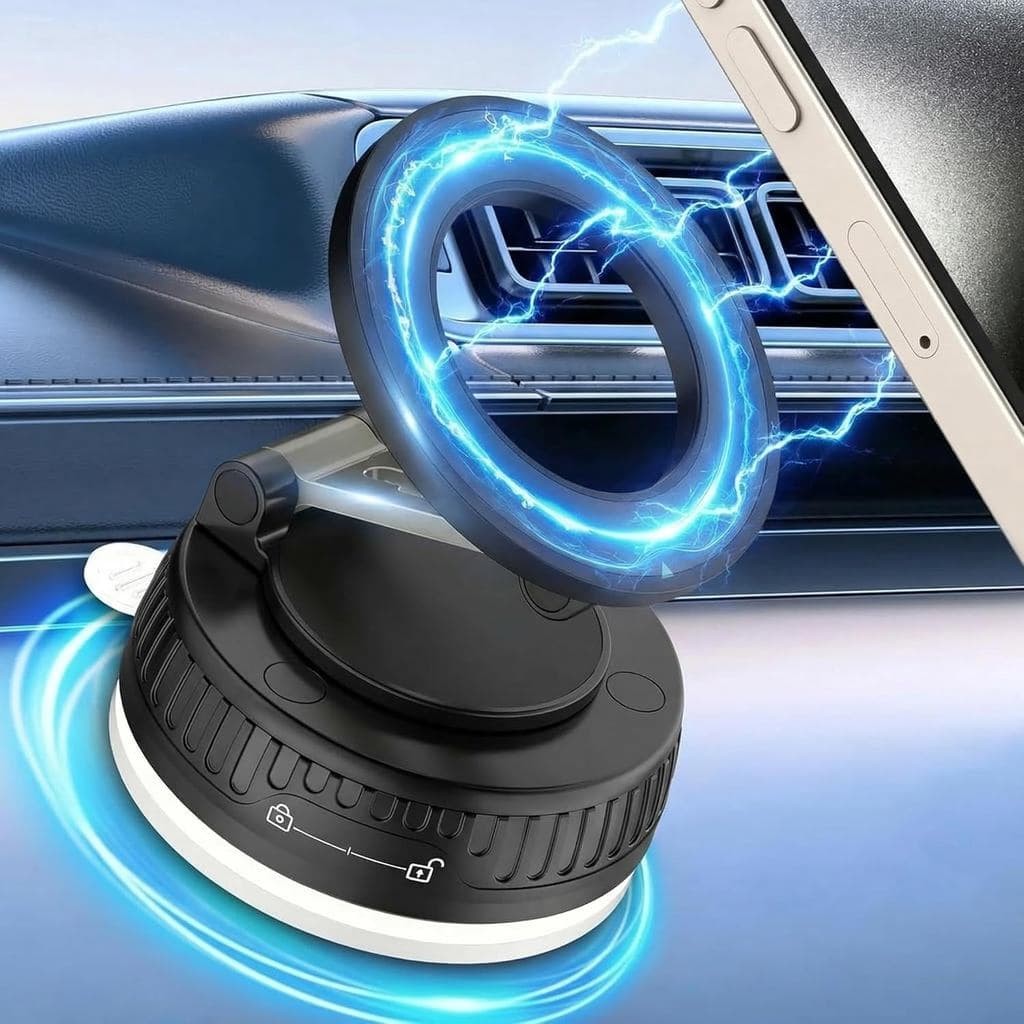 Suporte de Telefone para Carro para Magsafe [Maior Sucção e Magnético] 360 °   Suporte Ajustável para Telefone de Carro,