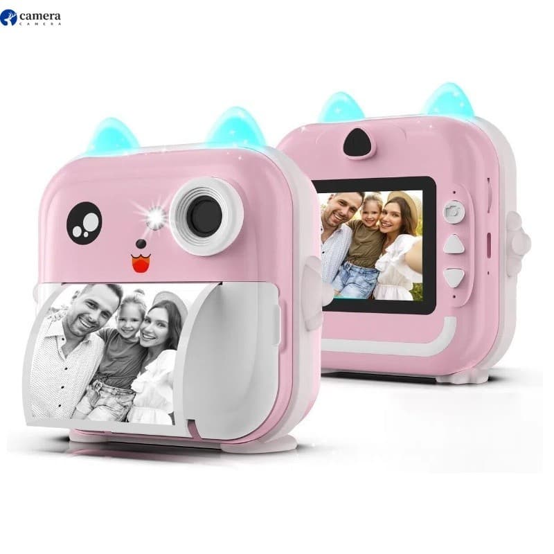 Filmadora Digital Com Impressão Térmica ICâmera De Impressão Instantânea Para Crianças Vídeo Fotografia Digital Fotográf