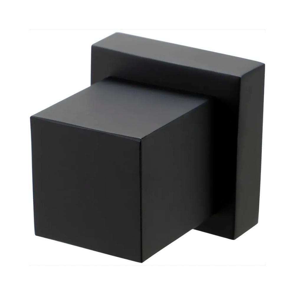 Acabamento De Registro Em Metal Quadrado Mearim Pingoo - Preto