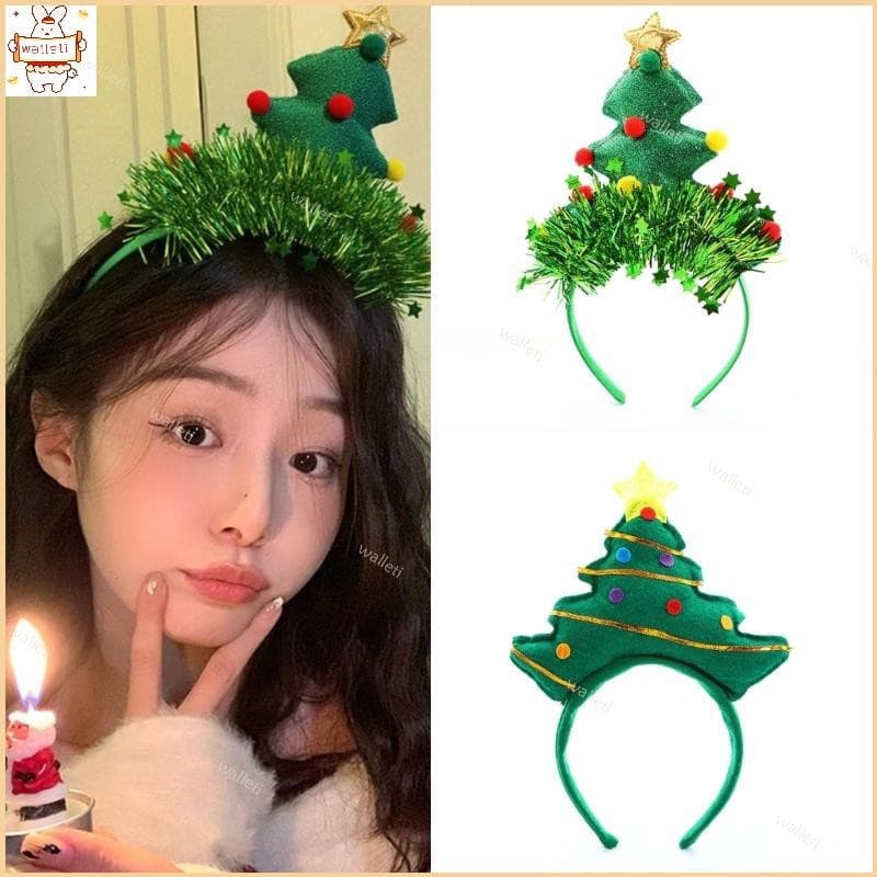 Faixa de Cabelo Árvore de Natal Acessórios de Cabelo Festival Faixa de Cabelo Festa Sazonal e Atividades Infantis LHBV