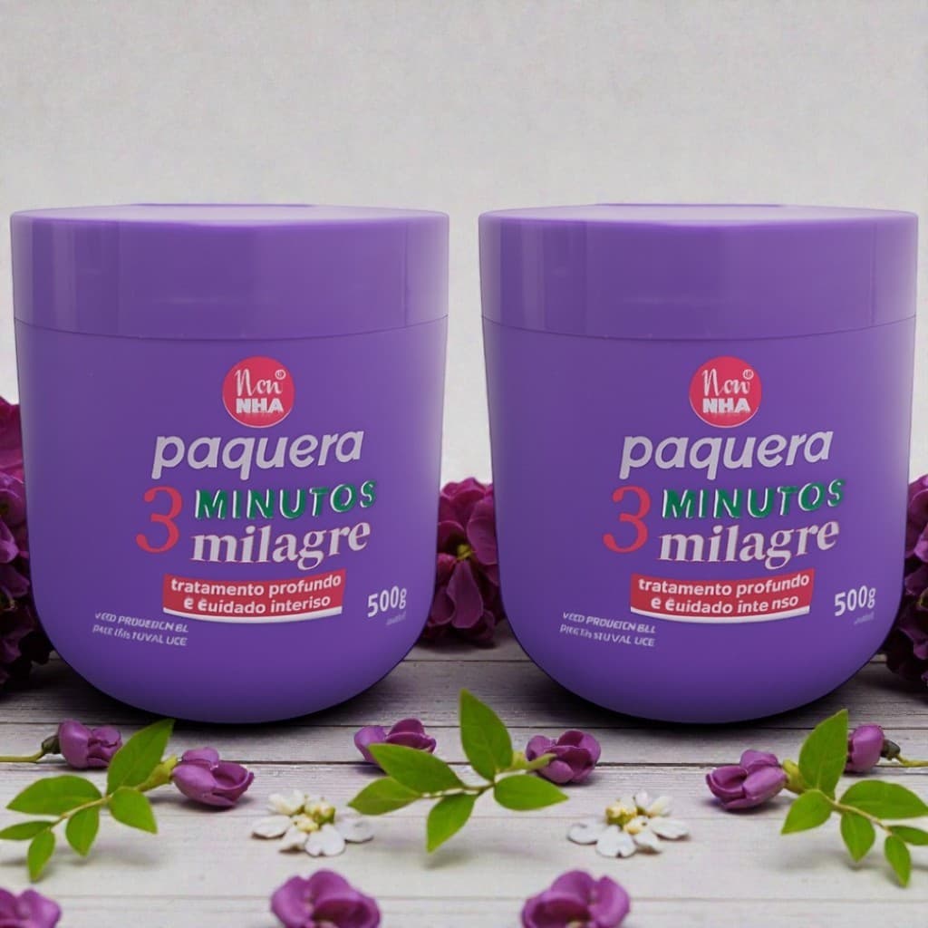 Mascara Capilar kit 2 | Tratamento Profissional Brilho e Maciez Instantânea | Recuperação Hidratação Nutrição Imediata