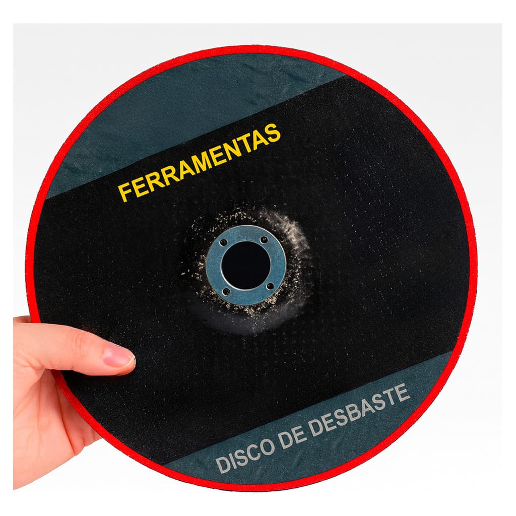 Disco de Desbaste 230mm x 6mm para Metal Aço e Ferro Kit 1 5 e 10