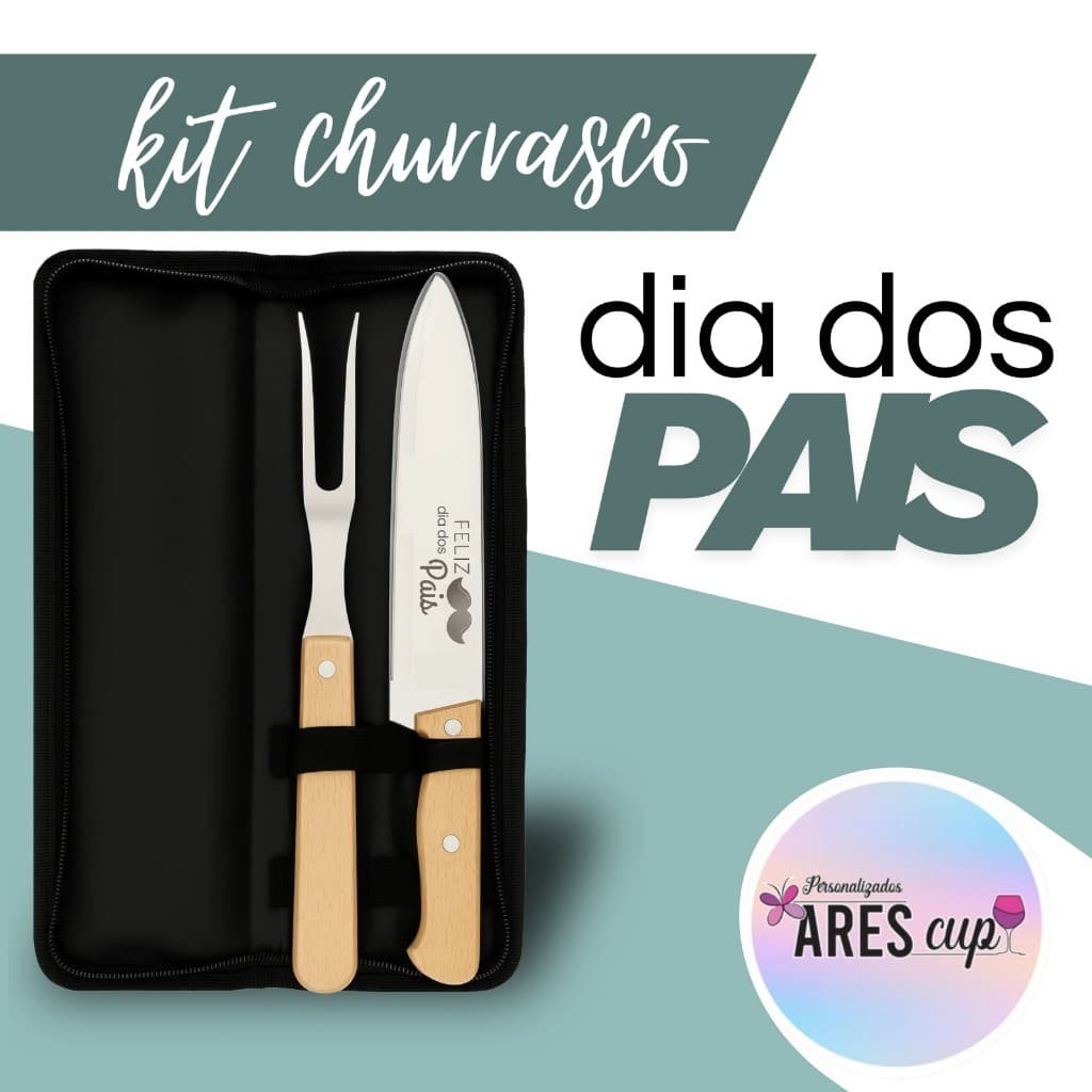 Kit Churrasco Personalizado Dia dos Pais