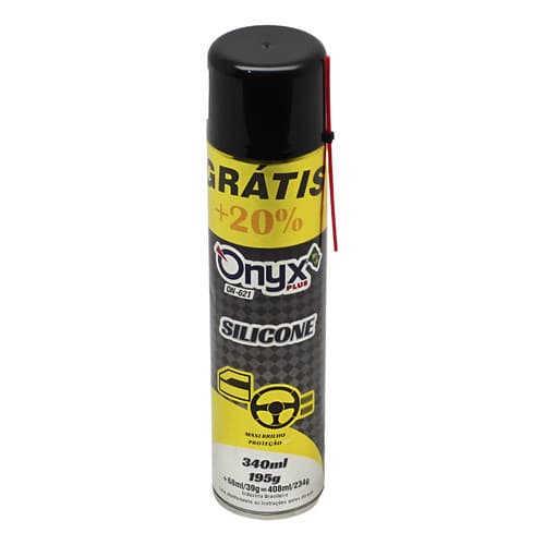 Silicone Spray Anti Maresia Ferrugem Oxidação com Brilho Intenso e Secagem Rápida ON-621 Onyx Plus 408ml