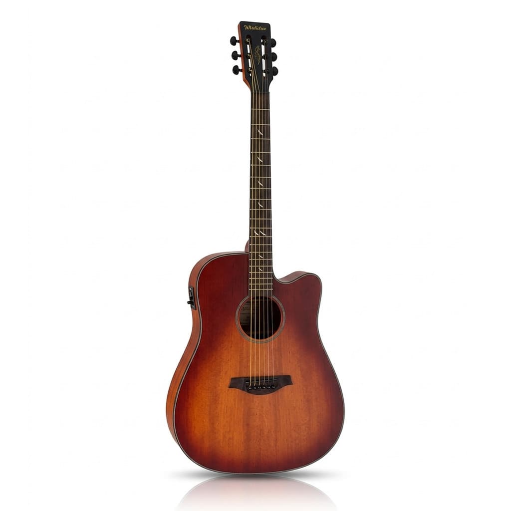 Violão Eletroacústico Aço Waldman Blastone DCEX-641 Sunburst Com Afinador Digital e Equalizador 3 Bandas