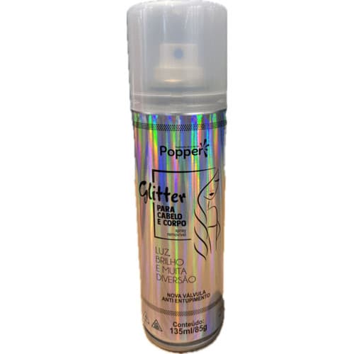Glitter Em Spray Para Cabelo E Corpo Popper Luz Brilho