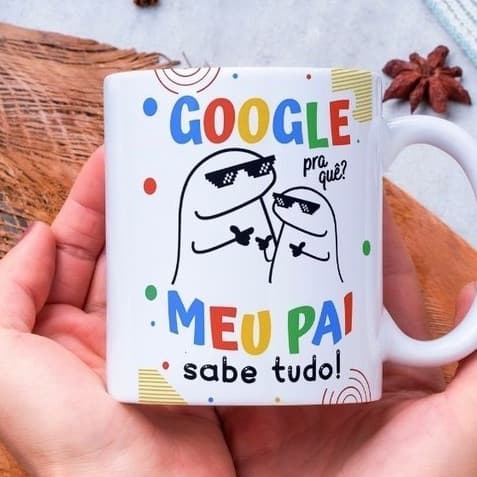 Caneca Dia dos Pais Personalizada Porcelana 325ml Presente