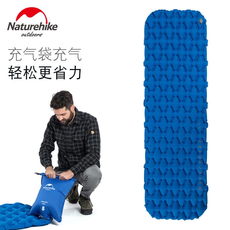 Almofada inflável ultraleve norueguesa, almofada de dormir para barraca ao ar livre, acampamento portátil, cama de ar ún