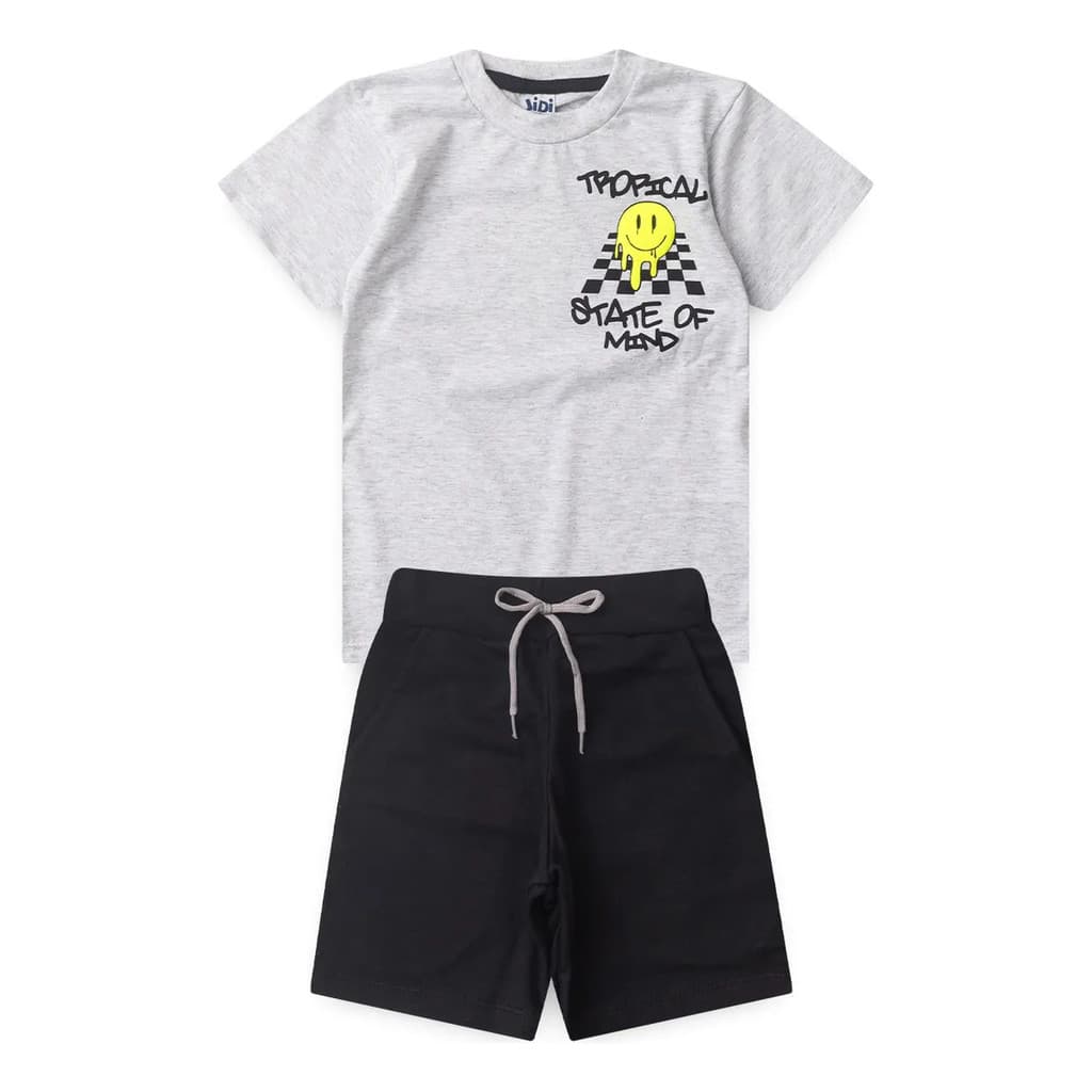 Conjunto Infantil/Juvenil Menino Camiseta e Bermuda Premium Verão 4 a 14 Anos estiloso