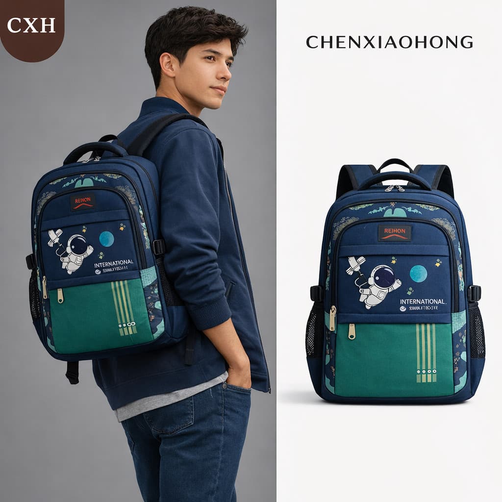CHENXIAOHONG Mochila, adequada para alunos do ensino fundamental de 6 a 12 anos: leve, impermeável e fáci