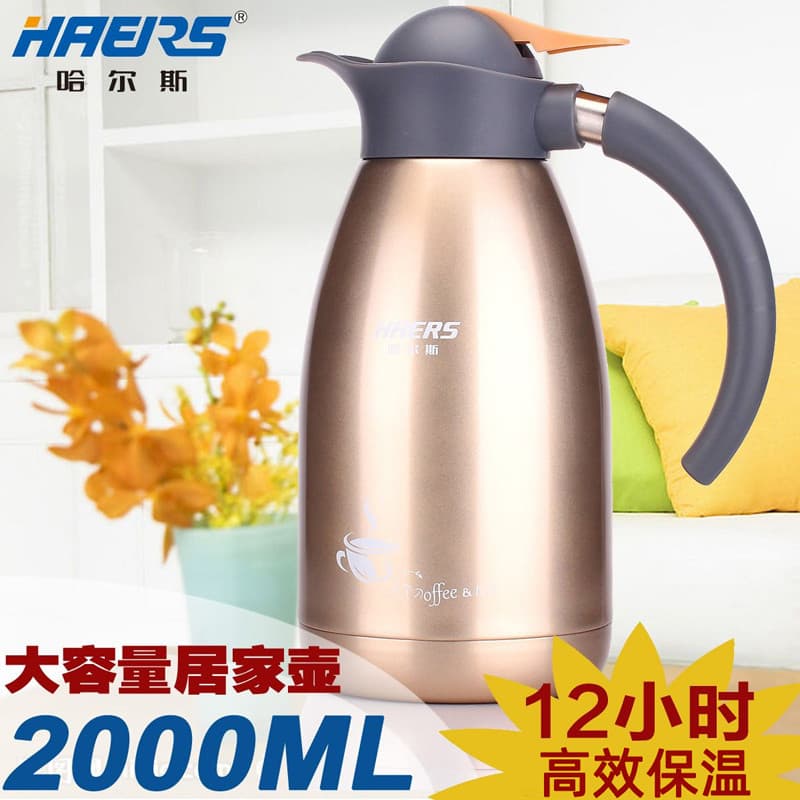 Hals garrafa térmica copo térmico de grande capacidade garrafa térmica de aço inoxidável chaleira térmica Ket