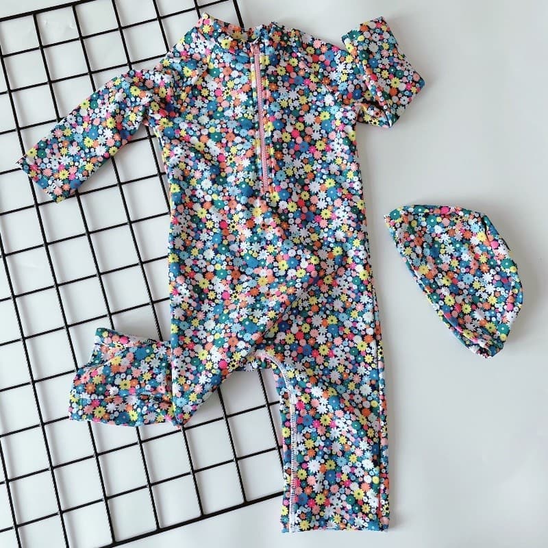 Âmbar exportação único 2-8 anos de idade meninas Boxer maiô de uma peça praia terno moda bonito protetor solar UPF50
