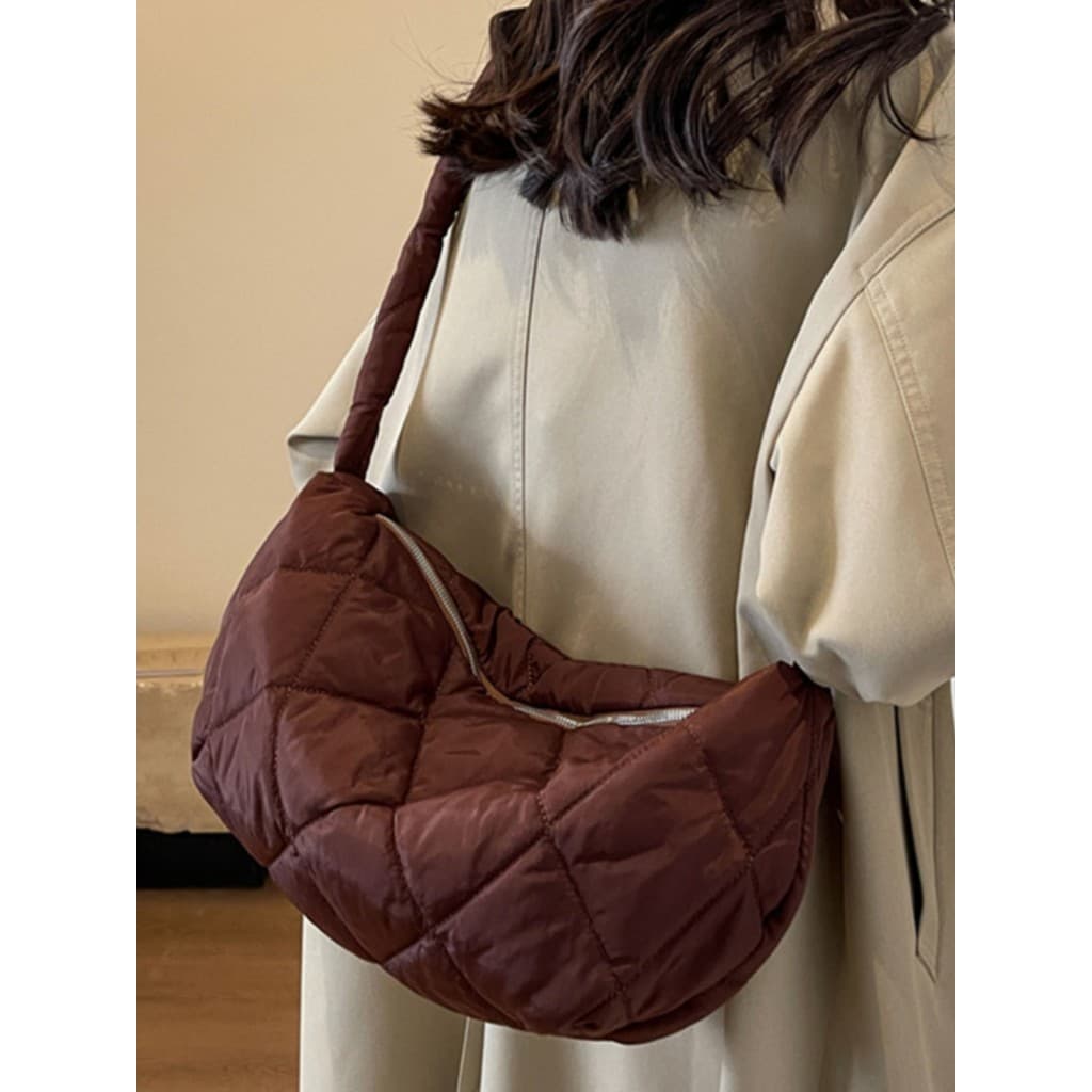 Merad Retro 2025 outono inverno novo estilo colcha saco losango ins influenciador grande capacidade All-Match um-Shou