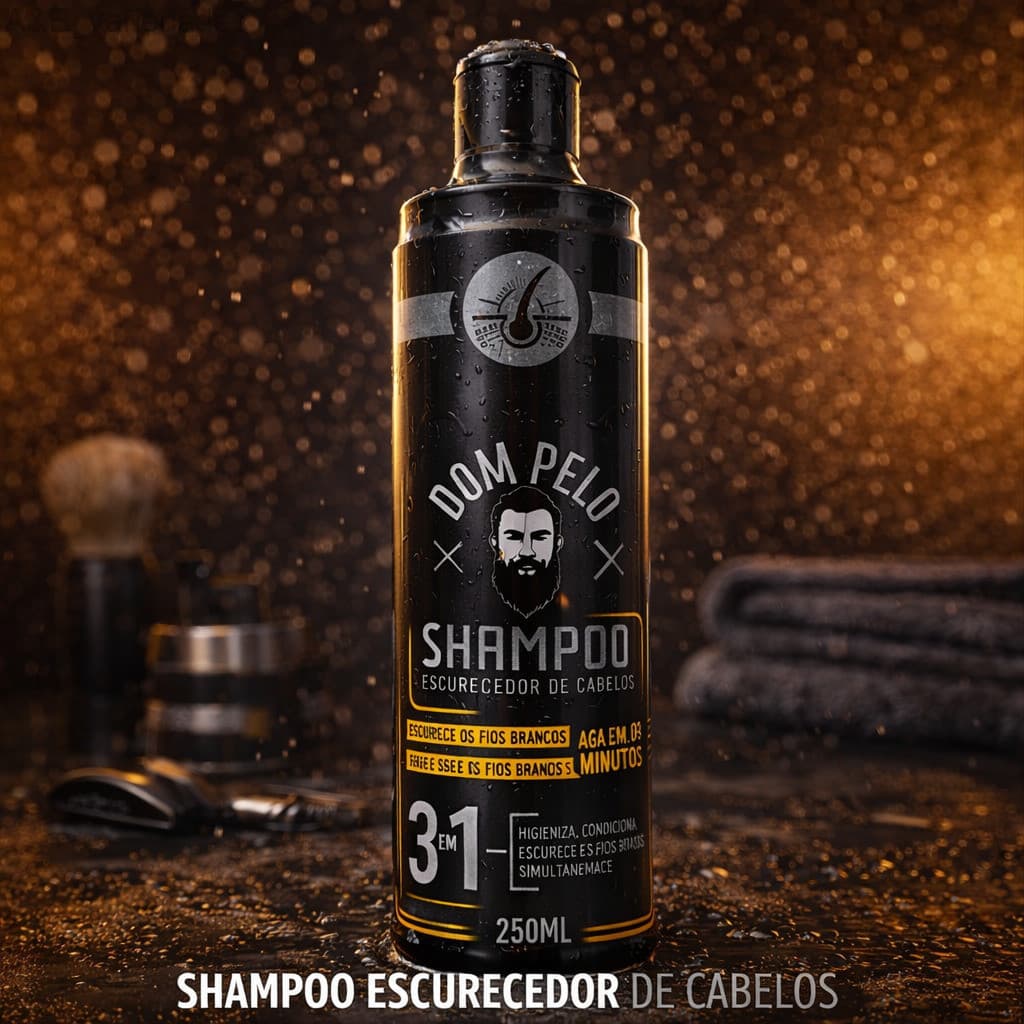 Shampo Escurecedor de Cabelos 250ml - DOM PELOM9UR