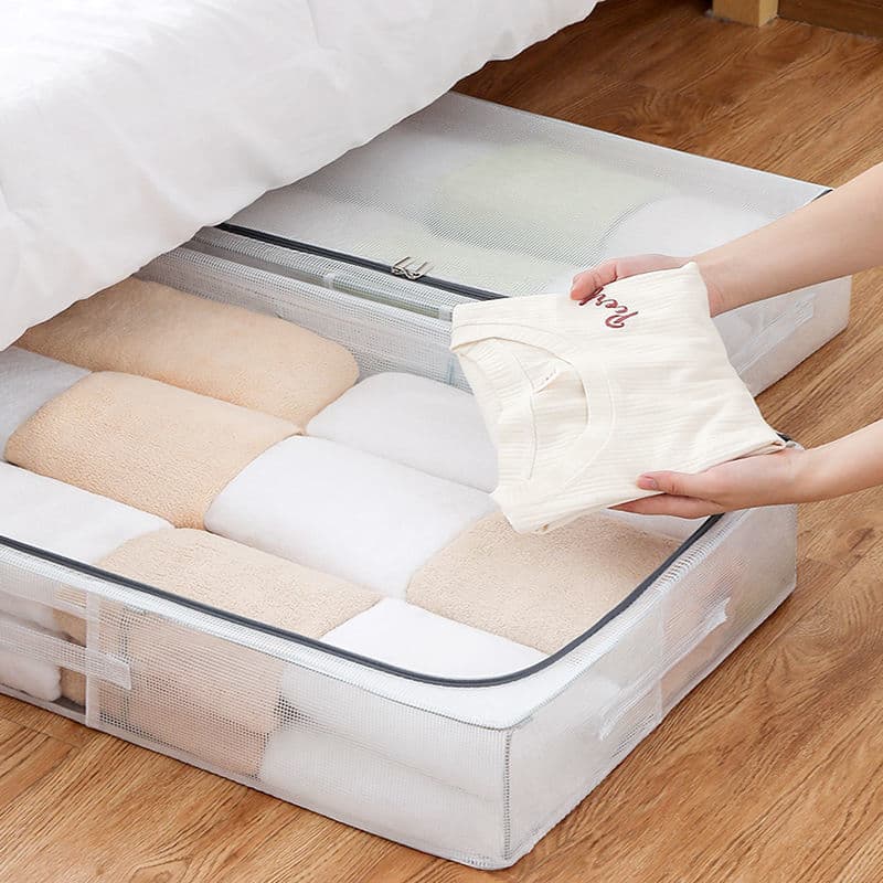 Cama transparente de PVC sob caixa de armazenamento à prova de poeira à prova d'água caixa de armazenamento tipo gaveta