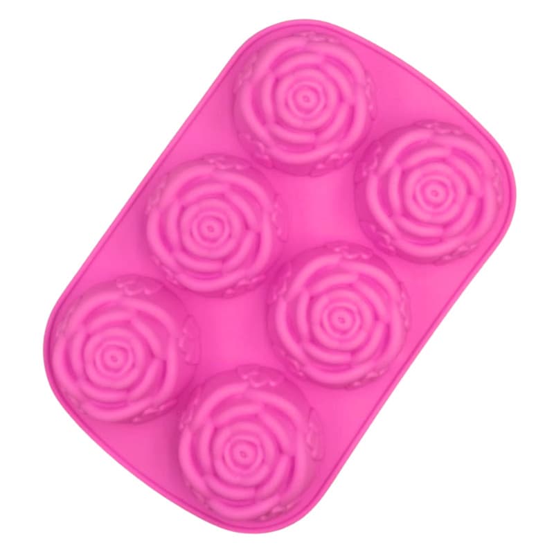 Molde Forma De Silicone Para Sabonete Artesanal Flor Rosas