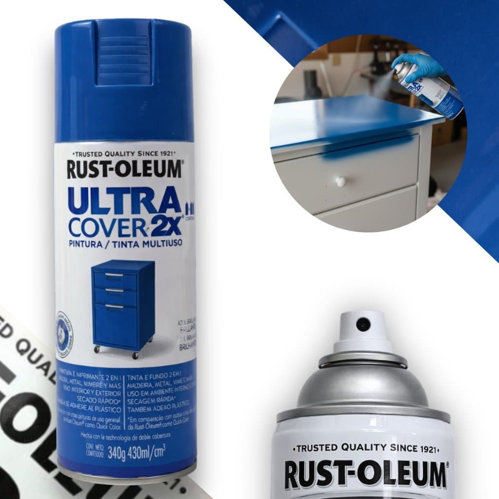 Spray Ultra Cover Multiuso Azul  Brilhante Rust Oleum