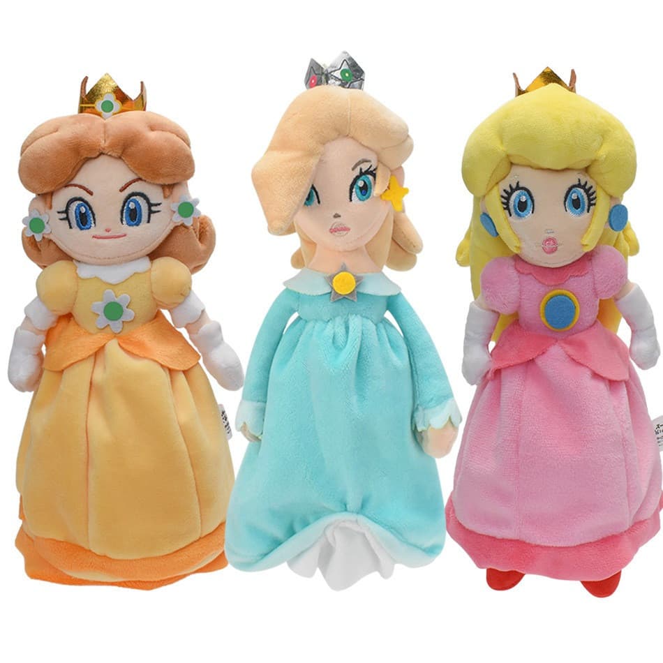 Super Mario Becky Daisy Rosalie Princesa Pêssego Pelúcia Brinquedo Chrysanthemum Galaxy Princesas Boneca De Kids Gift