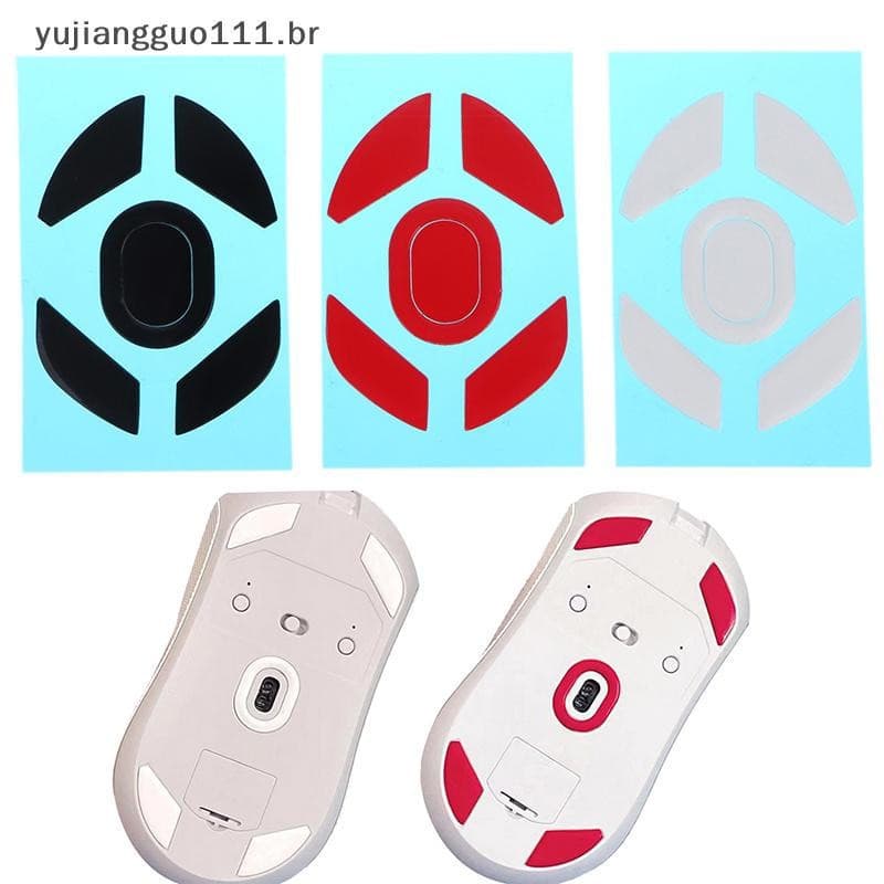 # Novo 1 Conjunto De Pés De Mouse Skate Para Darmoshark M3 Controle De Velocidade Desliza Borda Curva Adesivos De Pé .