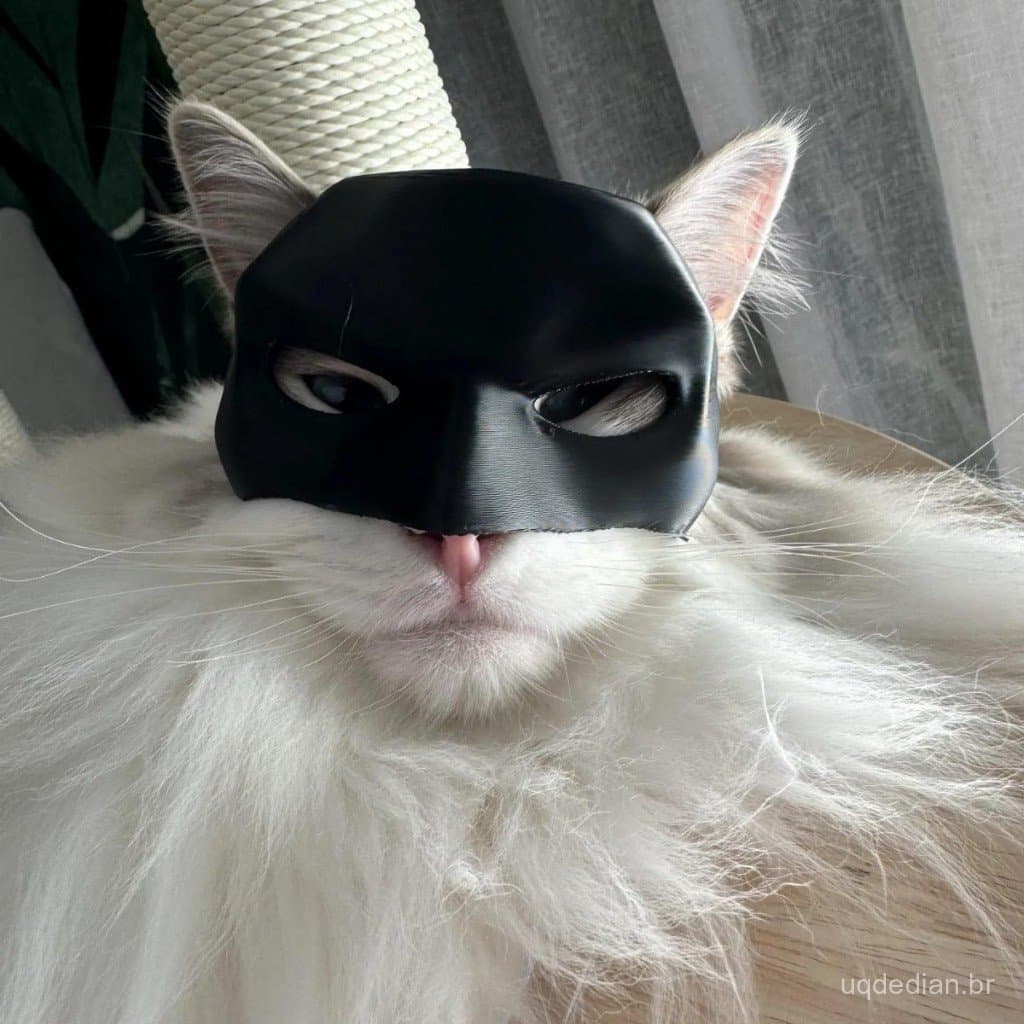 Cat Bat Avenger Mask-Halloween Pet Fantasy Accessory, Durable Plastic Craft