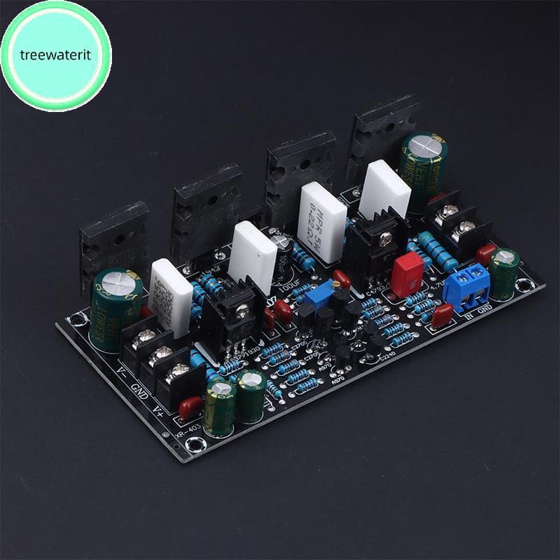 treewaterit 200W 20-90V Placa Amplificadora Mono De Tensão Dupla 1943 + 5200 Tubo Push-Pull Módulo De Potência De Áudio