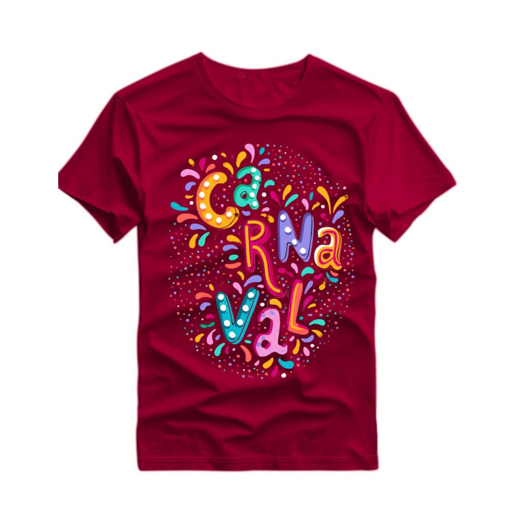 Camiseta Casual Premium 100% Algodão camisa carnaval Lançamento  Envio Imediato