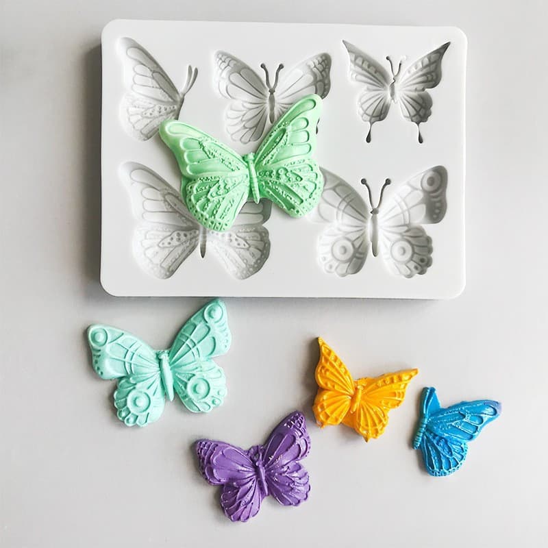 Molde De Silicone Borboleta Doce Perfeito Para Decoração De Bolo E Cozimento De Chocolate