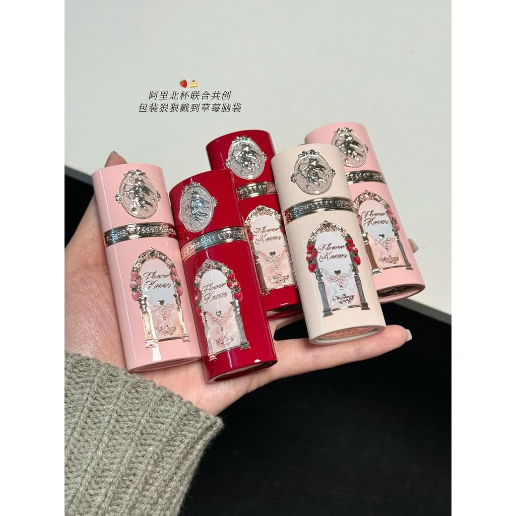Cor macia da jovem!Flor sabe Blush líquido morango cupido expansão cor novo estilo atmosfera sol vermelho líquido