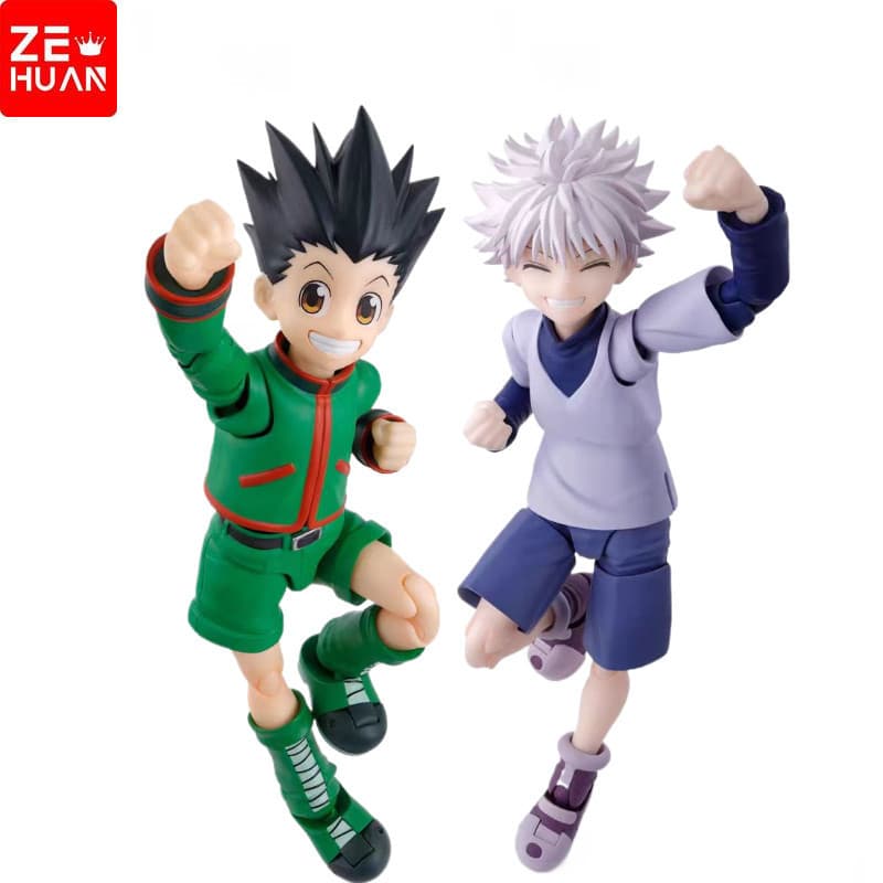 Articulado 13cm Anime Hunter x Gon Freecss Killua Zoldyck Modeloo Action Figure Brinquedos Presente