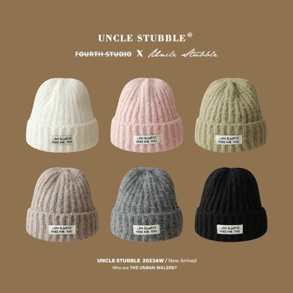 Versão coreana All-Match chapéu de malha inverno à prova de frio quente chapéu de lã masculino feminino mesmo estilo eng