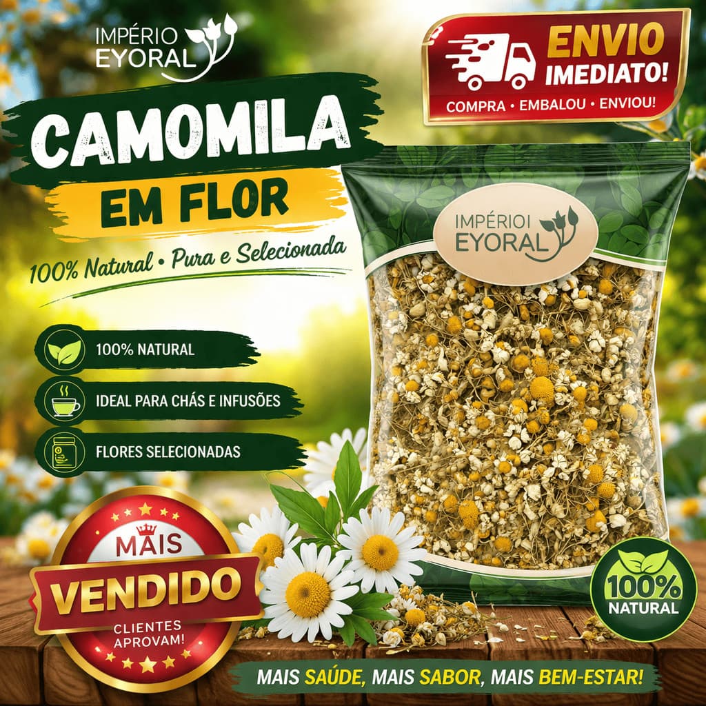 Camomila Pura NATURAL RELAXANTE 100g, 250g 500g, 750g 1kg -  SELECIONADA Safra Nova