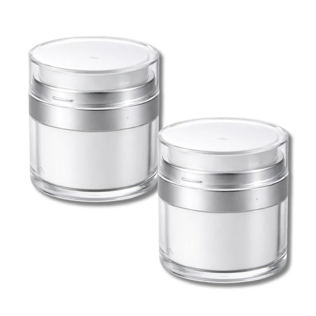 2x Pote Airless 50g Proteção Creme Uso Profissional Pump