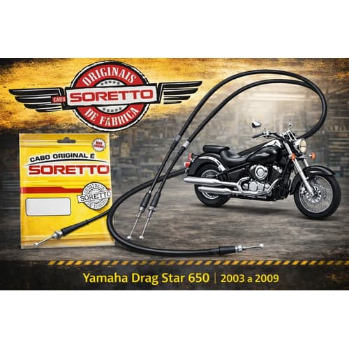 Par Cabo Acelerador A+b Yamaha Drag Star 650 Soretto Origina