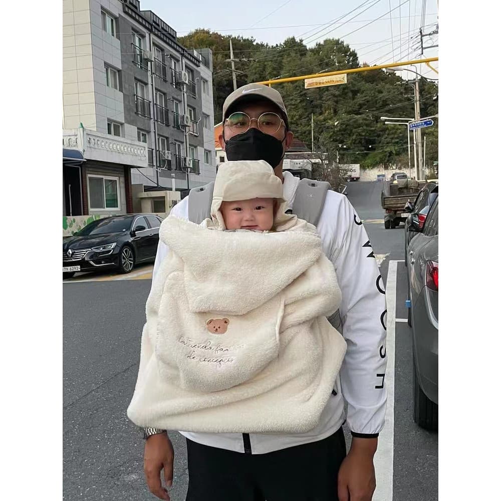 Carrinho de bebê à prova de vento cobertor outono inverno quente engrossado cobertor bebê Outing cintura fezes cinta man