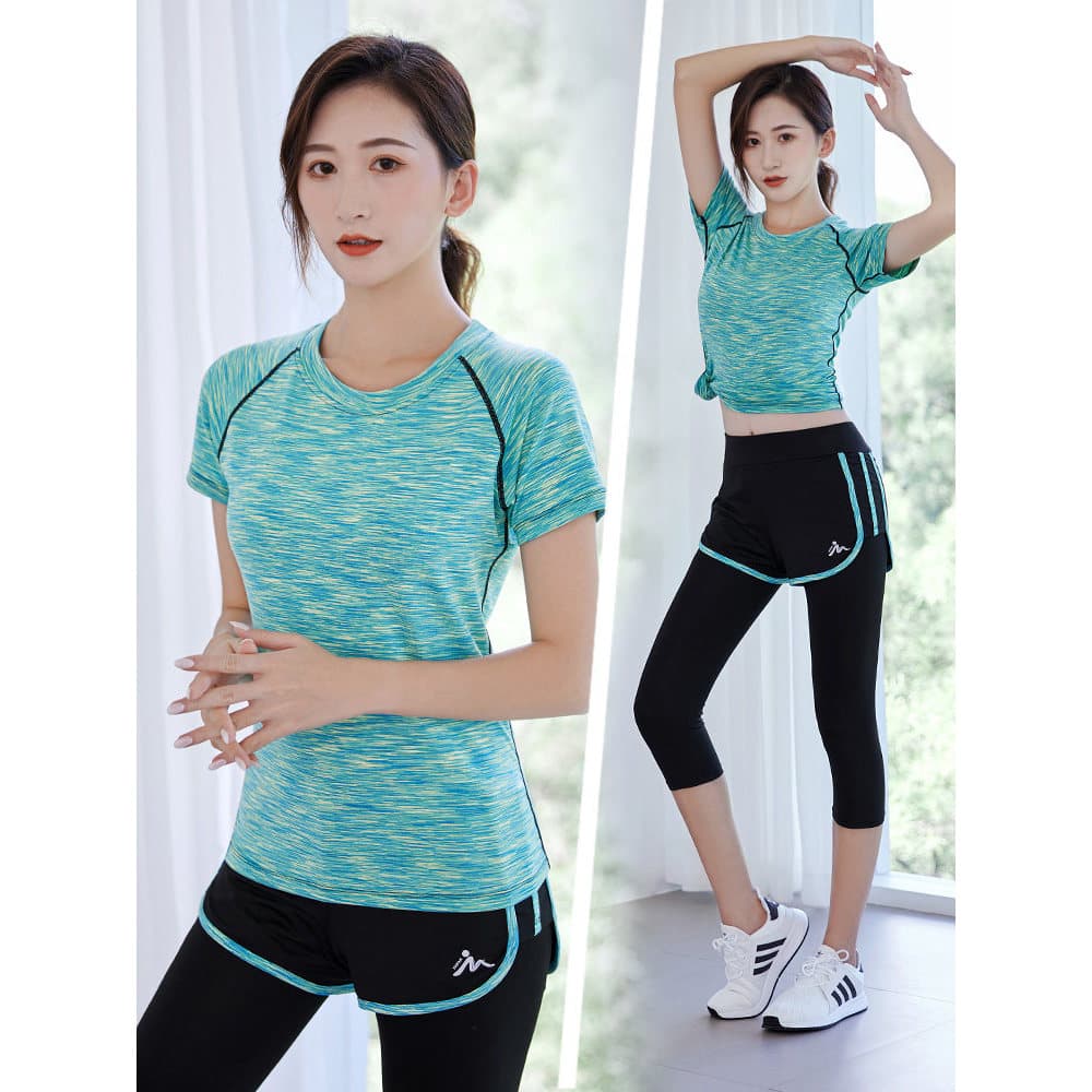 Profissional correndo roupas esportivas terno feminino verão manhã correndo ginásio Yoga roupas tamanho grande roupas de
