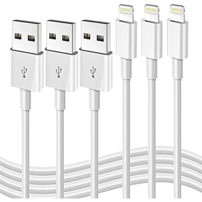 Cabo De Carregamento Rápido Para iPhone [Certificado Apple MFi] Pacote De 3 Pés USB-A Lightning Carregador Compatível Co