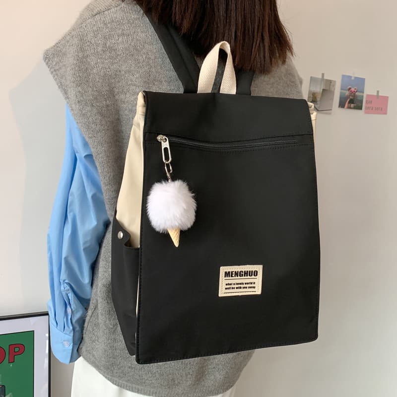 Vintage menina coração mochila 2025 novo estilo mochila feminina versão coreana estudantes universitários do ensino médi