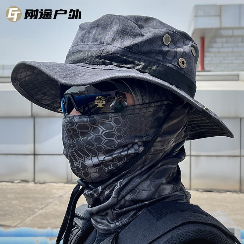 Outono inverno ao ar livre das mulheres dos homens passeio ciclismo pesca protetor solar respirável Anti-Mosquito camufl