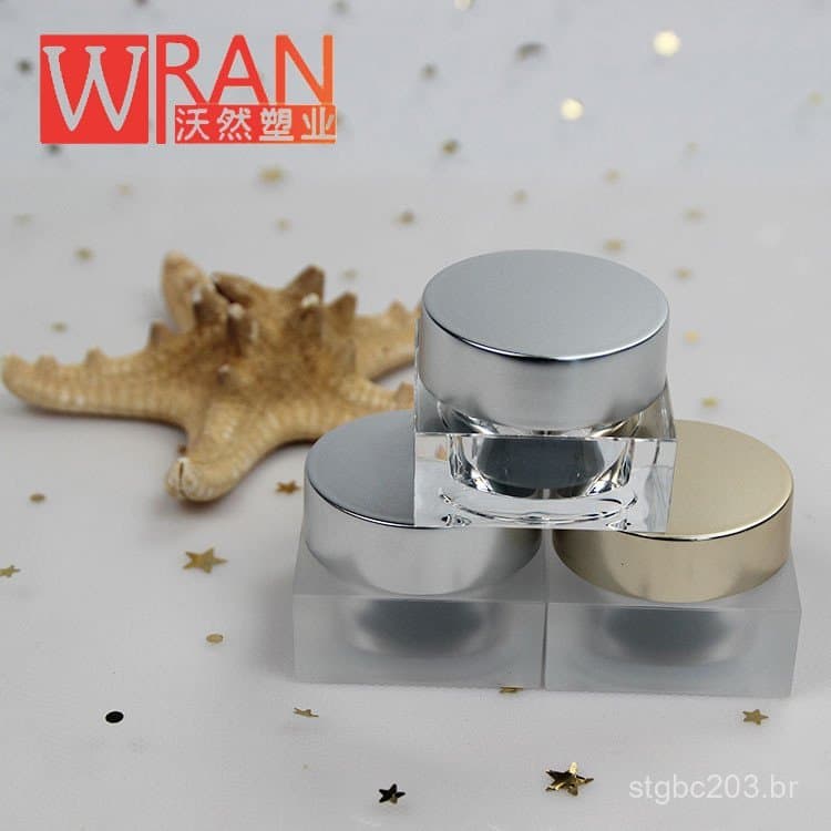 Frasco acrílico de 5g, frasco vazio para gel de unhas japonês, frasco vazio para base coat, top coat e gel de extensão,