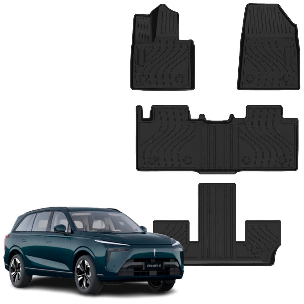 Tapete automotivo bandeja de borracha para GWM WEY 7 Conjunto 4 pcs Ekap