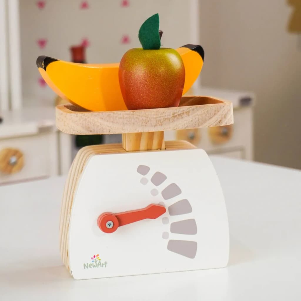 Balança de Brinquedo Educativa Montessori Infantil Madeira