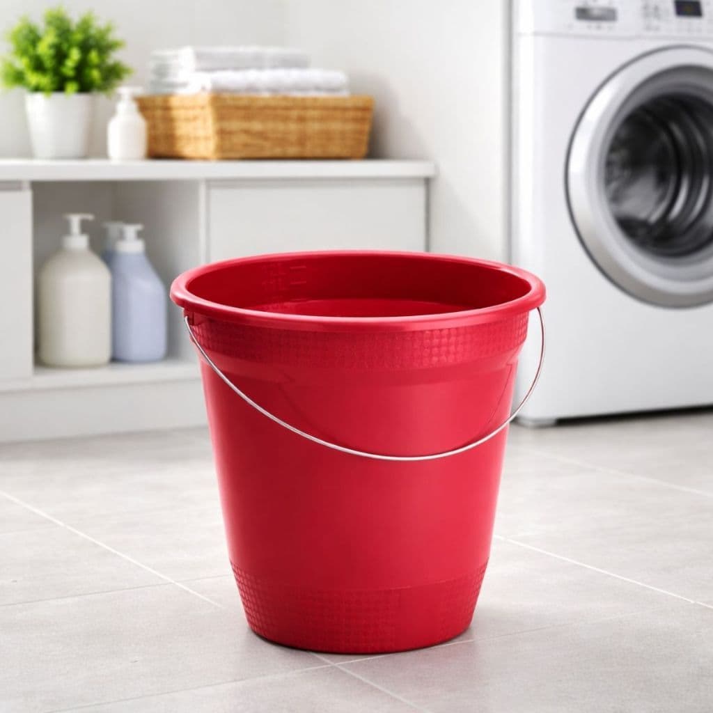 Kit 6 Baldes 8L Coloridos Plástico Resistente Multiuso Limpeza Casa Cozinha Banheiro Durável Prático Compacto