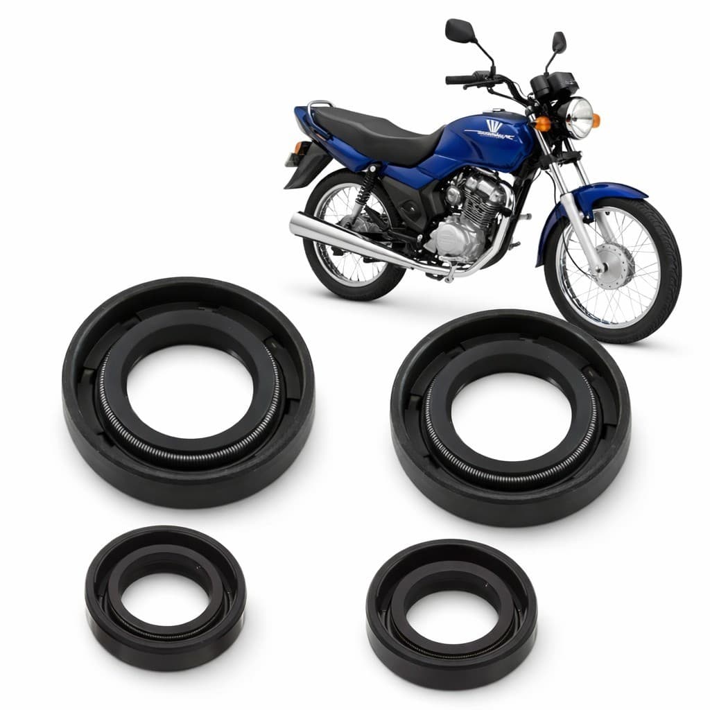 Kit Retentores CG 125 2004 Pinhão Câmbio Embreagem Partida