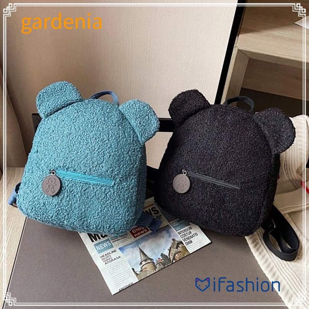 Bolsa De Ombro Infantil GARDENIA , Mochilas Femininas De Pelúcia De Urso Fofo De Compras Portáteis