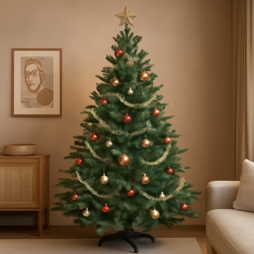 Árvore Galhos Verde Pinheiro Natal De Decoração Festa Enfeite Natalino Montar Casa