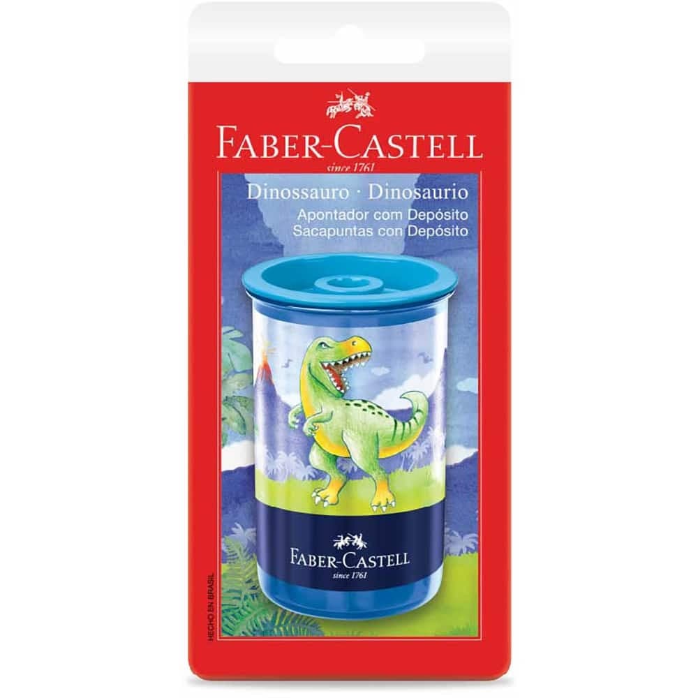 Apontador com depósito Dinossauros Faber-Castell 1 UN