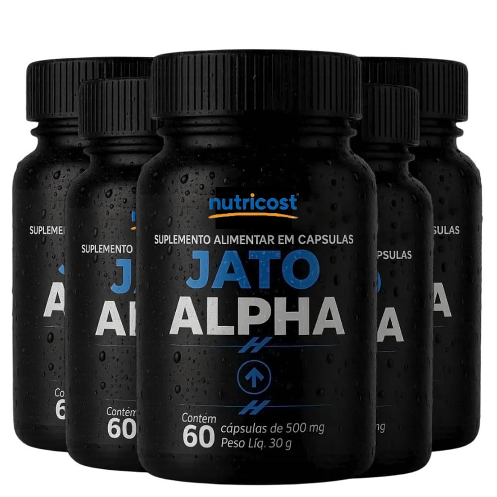 5 Jato Alpha 60 caps Fórmula avançada - Mais energia no dia a dia Masculino