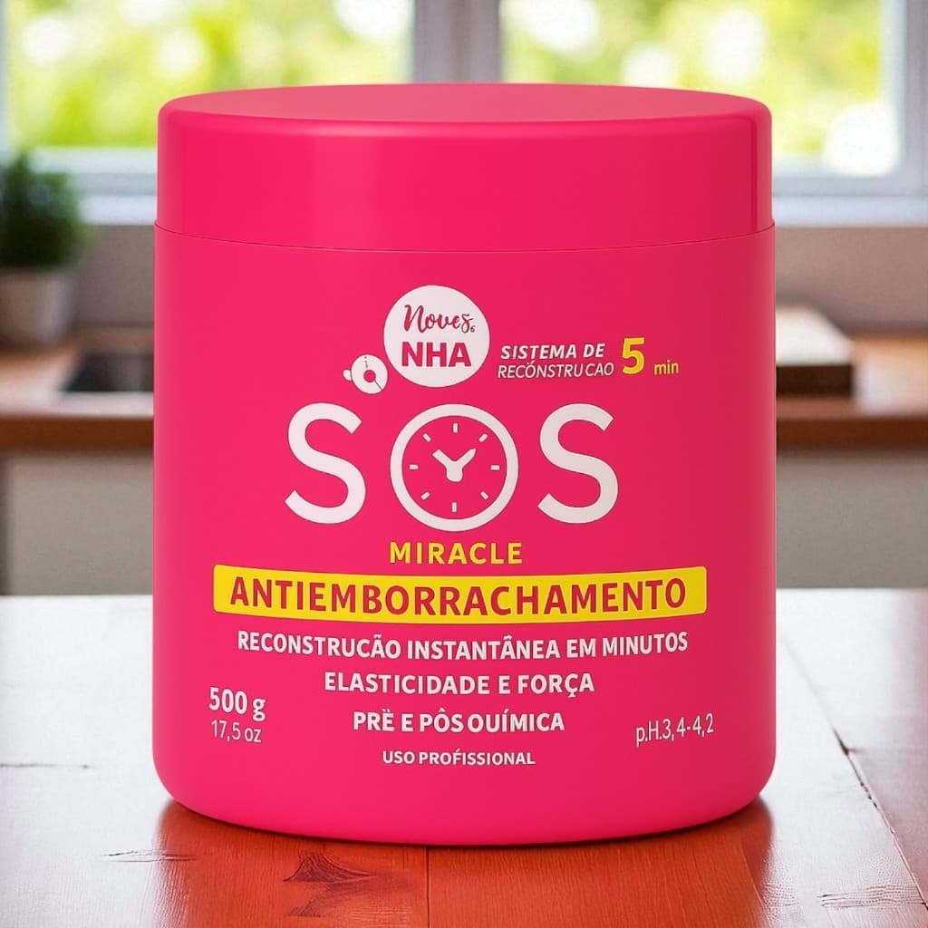 Creme SOS Profissional Antiemborrachamento Tratamento Capilar de Reconstrução