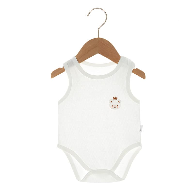 Verão bebê sem mangas bodysuit estilo fino macacão das mulheres dos homens colete Hip roupas recém-nascidos bodysuit pij