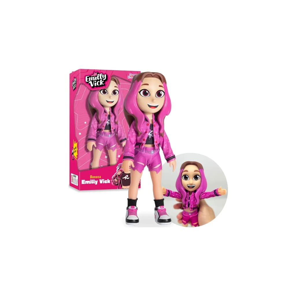 BONECA EMILLY VICK DOS ROSA - BABY BRINK
